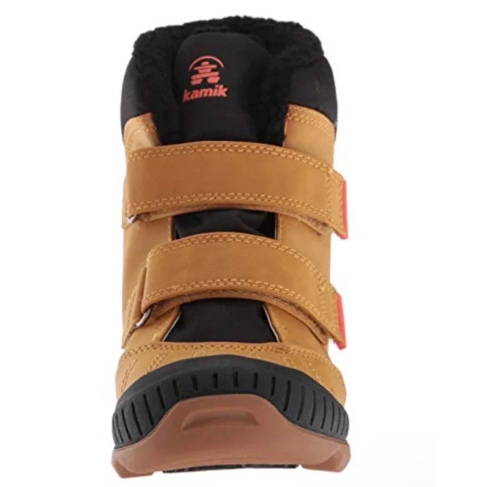 NEW Kamik Kids Parker Waterproof Winter Snow‎ Boots Tan Black Toddler Size 3